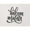 Nápis na stenu Hakuna matata (Farba obrazu Antracit)