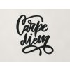 Drevený nápis na stenu Carpe diem (Farba obrazu Čierna)