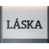 Drevený nápis Láska