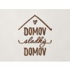 Nápis Domov sladký domov (Farba obrazu Orech)