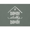 Nápis Domov sladký domov (Farba obrazu Biela)