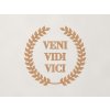 Drevený nápis Veni vidi vici (Farba obrazu Buk Bavaria)