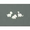 Nálepka do detskej izby Dinosauríky (Farba obrazu Biela)