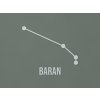 Nálepka súhvezdie Baran (Farba obrazu Sivá)