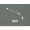 Nálepka súhvezdie Baran (Farba obrazu Biela)