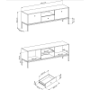 MRTV 154 MONO TV STOLIK ROZMERY