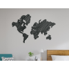 Moderná dekorácia mapa sveta na stenu (Farba obrazu Sivá, Rozmer obrazu 33 x 45,5 cm)