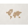 Moderná dekorácia mapa sveta na stenu (Farba obrazu Dub Jasný)