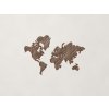 Moderná dekorácia mapa sveta na stenu (Farba obrazu Orech)