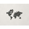 Moderná dekorácia mapa sveta na stenu (Farba obrazu Čierna)