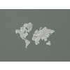 Moderná dekorácia mapa sveta na stenu (Farba obrazu Biela)