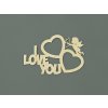 Fotorámik na stenu I love you (Farba obrazu Prírodná)
