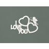 Fotorámik na stenu I love you (Farba obrazu Biela)