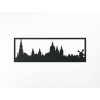 Obraz Amsterdam panoráma (Farba obrazu Sivá, Rozmer obrazu 20,5 x 62 cm)