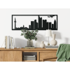 Obraz Frankfurt panoráma (Farba obrazu Sivá, Rozmer obrazu 20,5 x 62 cm)