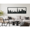 Obraz Dubaj panoráma (Farba obrazu Sivá, Rozmer obrazu 20,5 x 62 cm)