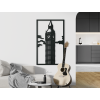 Obraz Big Ben (Farba obrazu Sivá, Rozmer obrazu 45,5 x 27,5 cm)