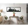 Obraz Hongkong panoráma (Farba obrazu Sivá, Rozmer obrazu 20,5 x 62 cm)