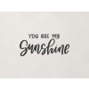 Nápis na stenu You are my sunshine (Farba obrazu Antracit)