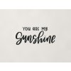 Nápis na stenu You are my sunshine (Farba obrazu Čierna)