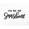 Nápis na stenu You are my sunshine
