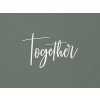 Drevená dekorácia na stenu Together (Farba obrazu Biela)