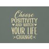 Drevený nápis na stenu Choose positivity (Farba obrazu Prírodná)