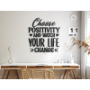 Drevený nápis na stenu Choose positivity