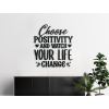 Drevený nápis na stenu Choose positivity