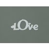 Moderný fotorámik Love (Farba obrazu Sivá)
