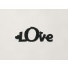 Moderný fotorámik Love (Farba obrazu Čierna)