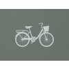 Nálepka na stenu Retro bicykel (Farba obrazu Sivá)