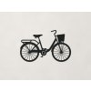 Nálepka na stenu Retro bicykel (Farba obrazu Čierna)