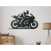 Dizajnový obraz Motorkár (Farba obrazu Sivá, Rozmer obrazu 18,5 x 31 cm)