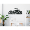 Obraz Harley - Drive to freedom (Farba obrazu Sivá, Rozmer obrazu 19,5 x 45,5 cm)