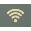 Nálepka Wifi na stenu (Farba obrazu Prírodná)