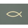 Kresťanský symbol ryby Ichthys (Farba obrazu Prírodná)