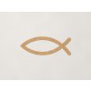 Kresťanský symbol ryby Ichthys (Farba obrazu Dub Jasný)