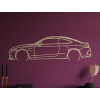 Moderný obraz Mercedes C63 AMG (Farba obrazu Sivá, Rozmer obrazu 18 x 60 cm)