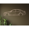 Obraz Mercedes E63 AMG (Farba obrazu Sivá, Rozmer obrazu 18,5 x 60 cm)