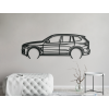 Moderná nálepka BMW X3 (Farba obrazu Sivá, Rozmer obrazu 21,5 x 60 cm)