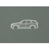 Moderná nálepka BMW X3 (Farba obrazu Biela)