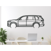 Drevený obraz BMW X7 (Farba obrazu Sivá, Rozmer obrazu 20,5 x 60 cm)