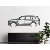 Drevený obraz BMW X7 (Farba obrazu Sivá, Rozmer obrazu 20,5 x 60 cm)
