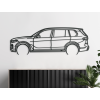 Drevený obraz BMW X7 (Farba obrazu Sivá, Rozmer obrazu 20,5 x 60 cm)