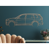 Drevený obraz BMW X7 (Farba obrazu Sivá, Rozmer obrazu 20,5 x 60 cm)