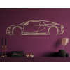 Moderný obraz na stenu Bugatti Chiron (Farba obrazu Sivá, Rozmer obrazu 15,5 x 60 cm)