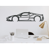 Nálepka Ferrari SF90 Stradale (Farba obrazu Sivá, Rozmer obrazu 15,5 x 60 cm)