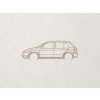Minimalistický obraz Škoda Fabia (Farba obrazu Dub Sonoma)