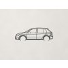 Minimalistický obraz Škoda Fabia (Farba obrazu Antracit)
